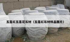 五莲红五莲花石材（五莲红石材样品图片）