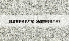 路沿石制砖机厂家（山东制砖机厂家）