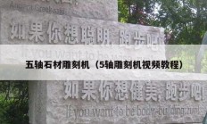 五轴石材雕刻机（5轴雕刻机视频教程）