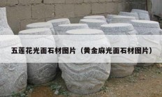 五莲花光面石材图片（黄金麻光面石材图片）