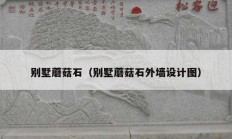 别墅蘑菇石（别墅蘑菇石外墙设计图）