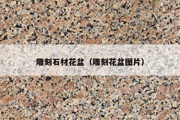 雕刻石材花盆(雕刻花盆图片)