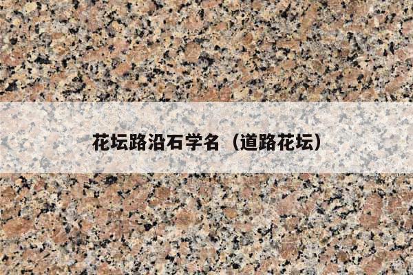 花坛路沿石学名(道路花坛)