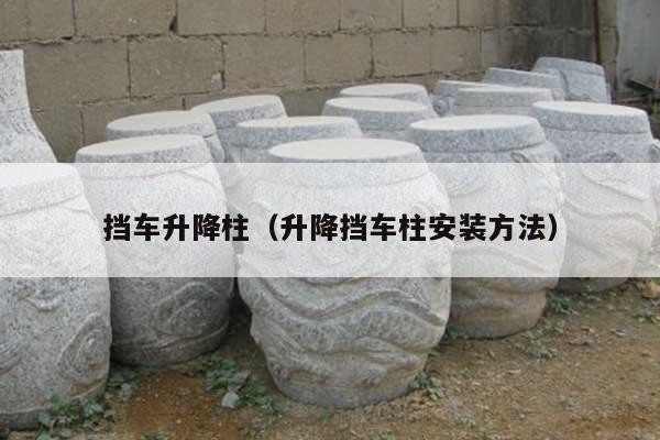 挡车升降柱(升降挡车柱安装方法)