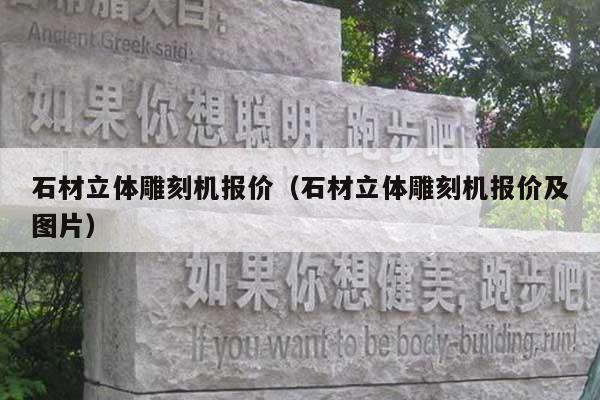 石材立体雕刻机报价(石材立体雕刻机报价及图片)